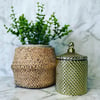 Geo Raindrop Glass Candle 340g - GOLD  **ONLY 4 AVAILABLE**