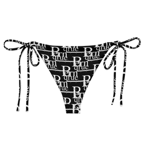 Bernqrue-All-over print recycled string bikini bottom