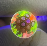 Image 3 of Orange with transparent black. Red and yellow uv