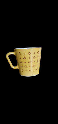 Image 3 of Set of 3 Pyrex Yellow Foulard Atomic Starburst Mugs 