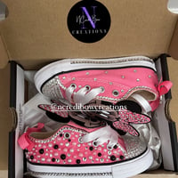 Image 4 of Baby/Toddler Minnie Bling Chucks