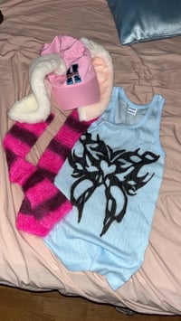 Image 2 of Tribal baby blue tank top