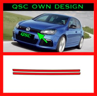 X2 Vw Golf Mk6 Front Grill Slat Overlay Stickers