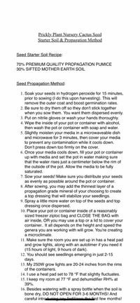 Image 2 of Cactus Seed Starter (1 Gal.)