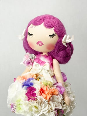 Image of RESERVED FOR GRIETJE FLOWER ART DOLL