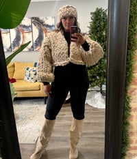 Image 3 of Chunky Tan Knit Crop (NEW)