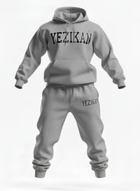 Image 5 of Yezikan Grey Grande Logo Hoddie Sweatsuit 