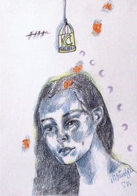 Image 1 of Catch Original graphite sketch work 