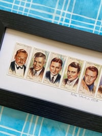 Image 10 of Framed 1930s Collectors Cards inc Motor Cars, Aeroplanes, Yachts, Film Stars, Dance and Exercise