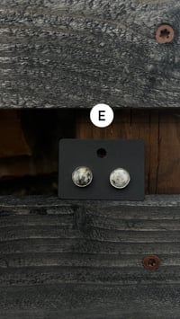 Image 5 of White buffalo post earrings