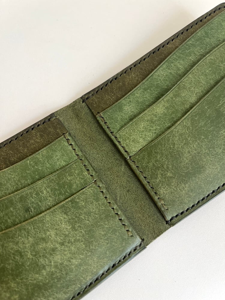 Image of Olive/Emerald Pueblo 8-pocket Slim Bifold 