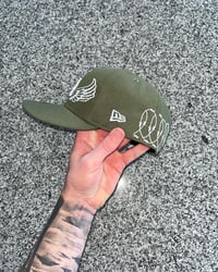 Image 3 of OLIVE LA DODGERS CUSTOM FITTED CAPS