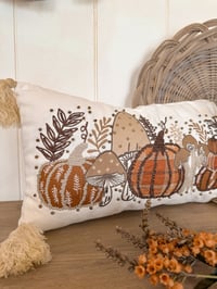 SALE! Toadstool & Pumpkin Cushion
