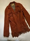 early 70s fringe softest leather jacket