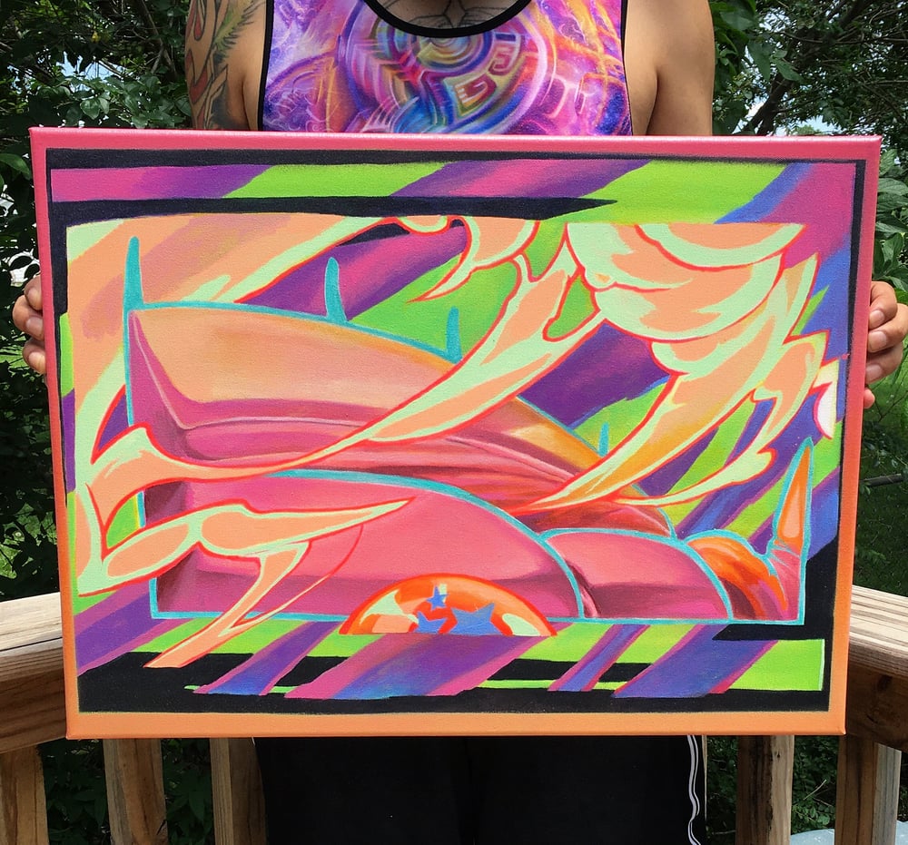 Image of “Sun Touch” 18x24” canvas painting 