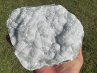 Image 6 of Green Cubic Fluorite With Druzy White Quartz Specimen #1949