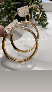 Gold Ryan hoops