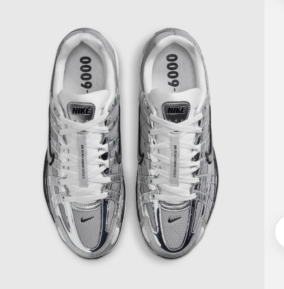 Nike P-6000 New Metallic Silver Men's Sneakers 