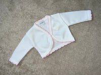 White Cropped Dandelion Cardigan 