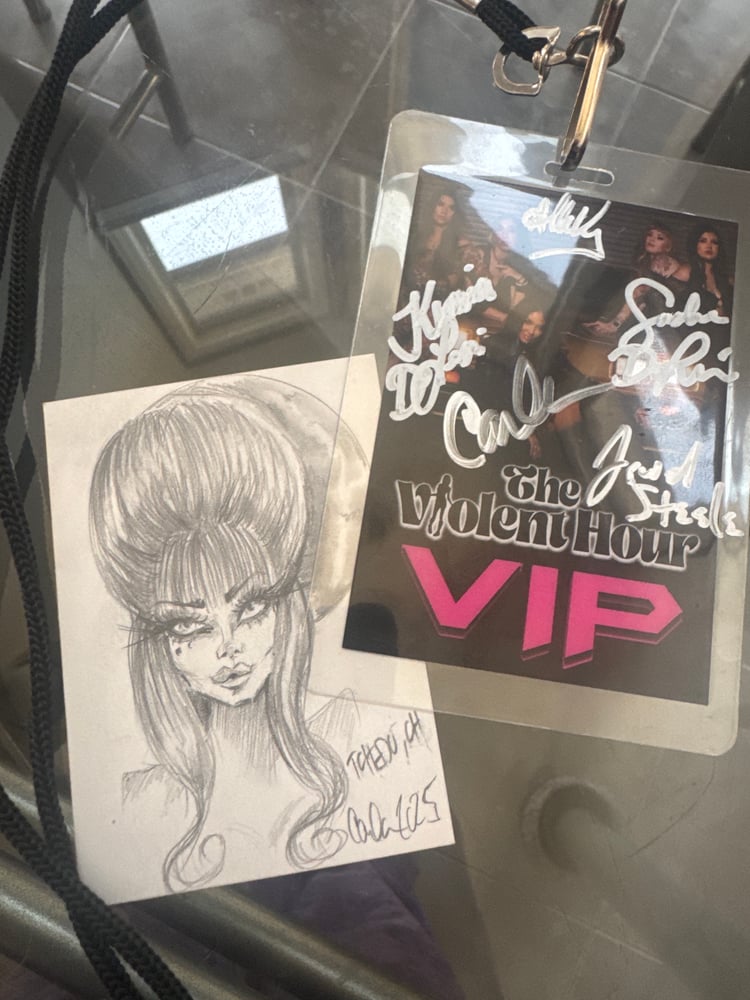 Image of THE VIOLENT HOUR TOUR DOODLES 