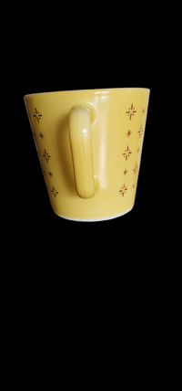 Image 7 of Set of 3 Pyrex Yellow Foulard Atomic Starburst Mugs 