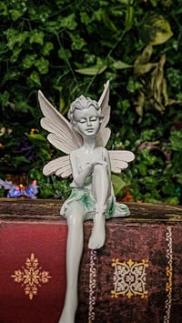 Image 2 of 👑The Armored Kingdom Everbloom Fairy of the Silver Forest Statue