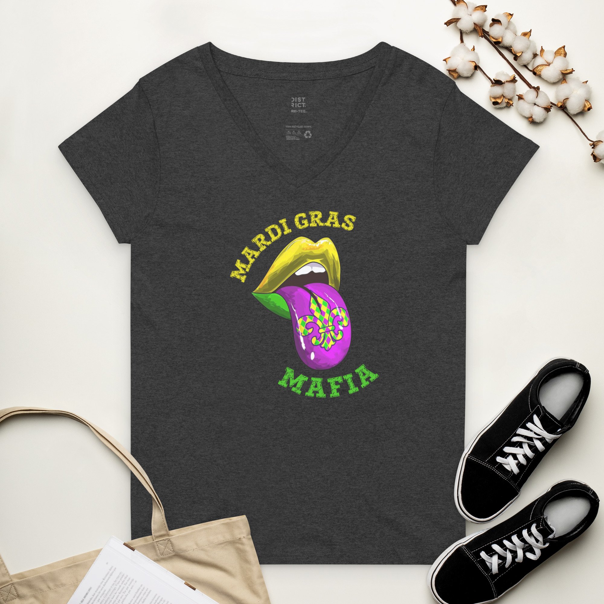 Mardi Gras Lips And Tongue Shirt T-Shirt Mardi Gras Lips And Tongue Shirt T-Shirt
