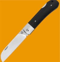 Image 1 of QSP Knife Worker Lockback N690  Black G10 QS128-A