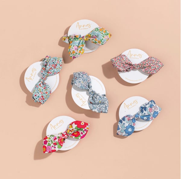 Image of Liberty Print Bow Scrunchie