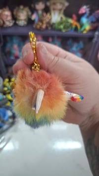 Image 2 of Rainbow pride Fluffennutter keychain 