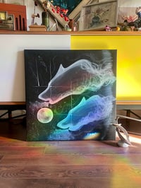 Image 1 of Large Spiritual Acrylic on Canvas