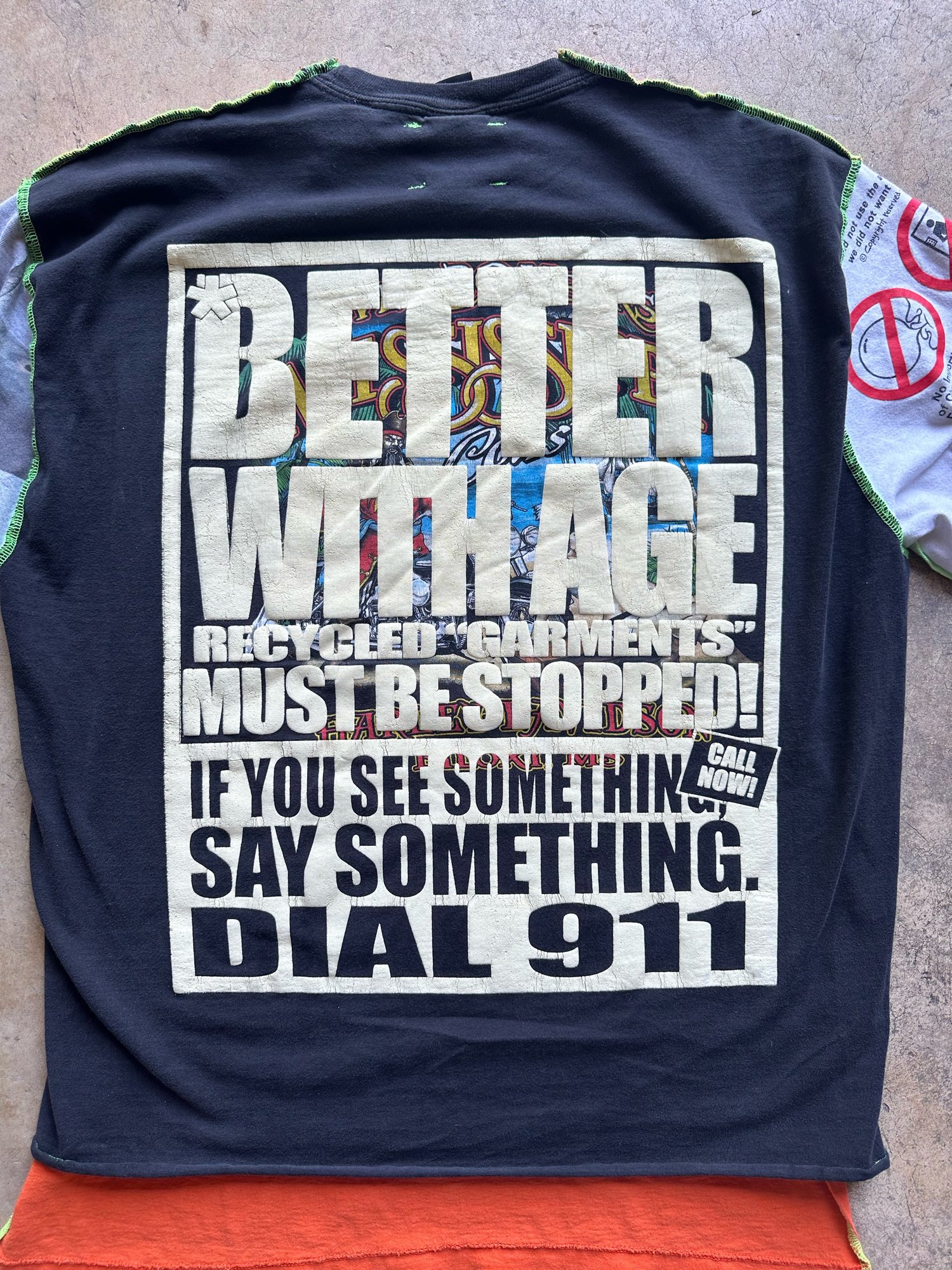 Image of Better With Age Upcycled Drug Longsleeve