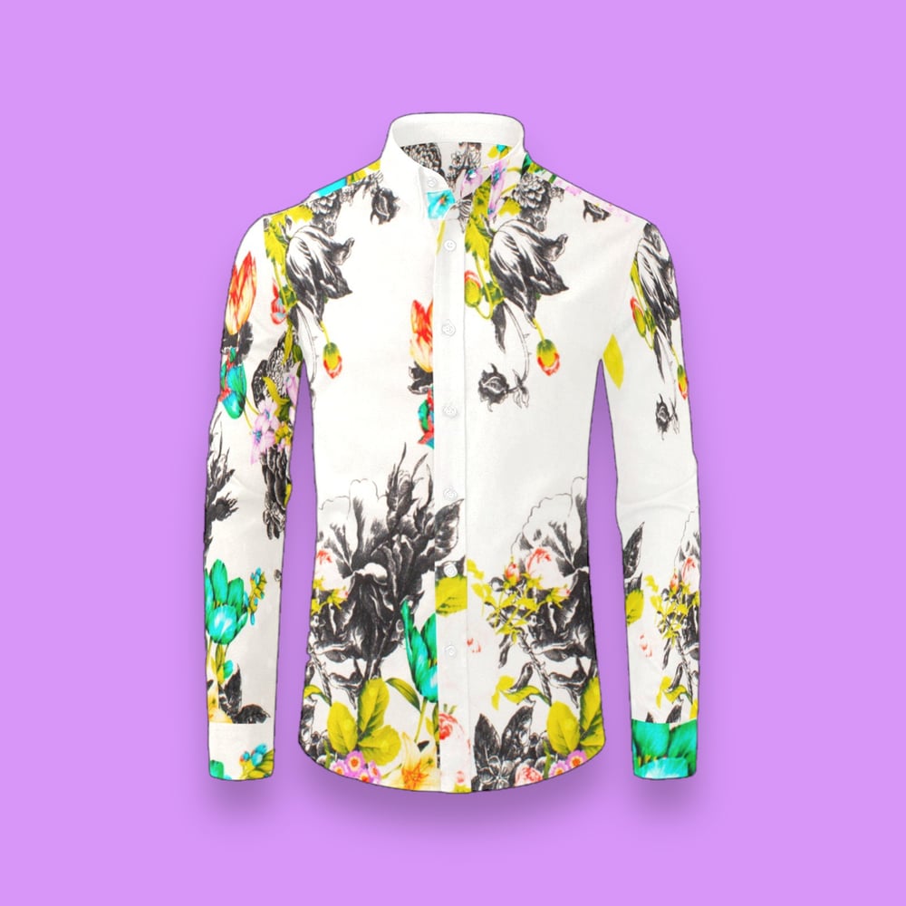 Image of FLORAL FACE BUTTON DOWN