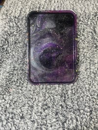 Image 1 of Marbled resin tray