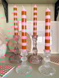 Stripe Candles ( Set of 4 )