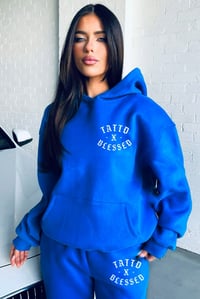 Image 1 of 25% off!!! ROYAL BLUE Tattd&blessed JOGGER SET!!! 💙