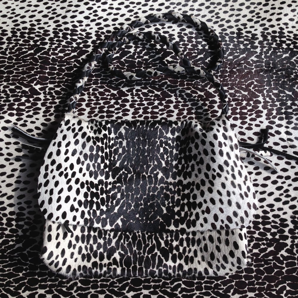 Image of Spotted Jungle Boho Hair-On Leather Shoulder Bag