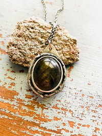 Image 3 of olive green tourmaline necklace