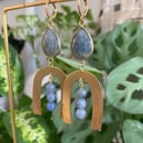 Image 2 of Large Brass Earrings
