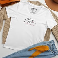 Image 1 of Signature relaxed v-neck t-shirt