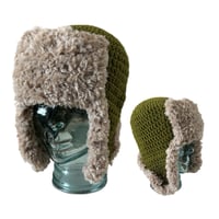 Image 2 of Olive Trapper Hat