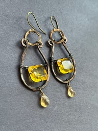 Image 2 of Yellow fancies earrings
