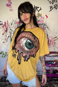 Image 3 of “EYE LOVE YOU” HAND PAINTED T-SHIRT XL