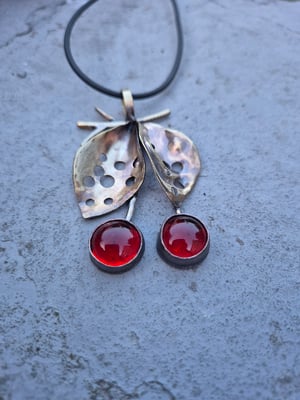 Cherry pendant with bullet casings leave  copy