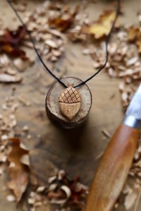Image 1 of Acorn Pendant Necklace. 