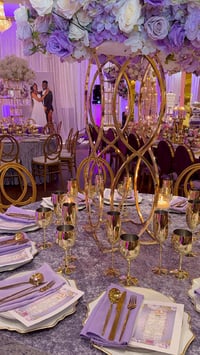 Image 3 of Gold Stainless Steel Centerpiece 90cm  For Rent Only 