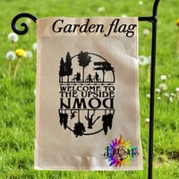 Stranger things garden flag
