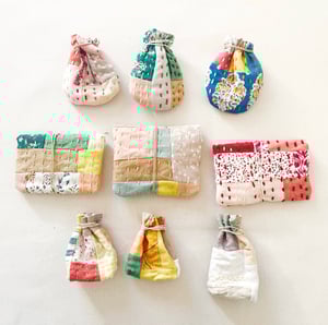 Image of Scrap patchwork pouches 🕊️