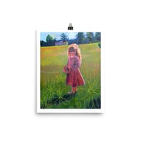 Image 1 of "In a garden of her own flowers" print