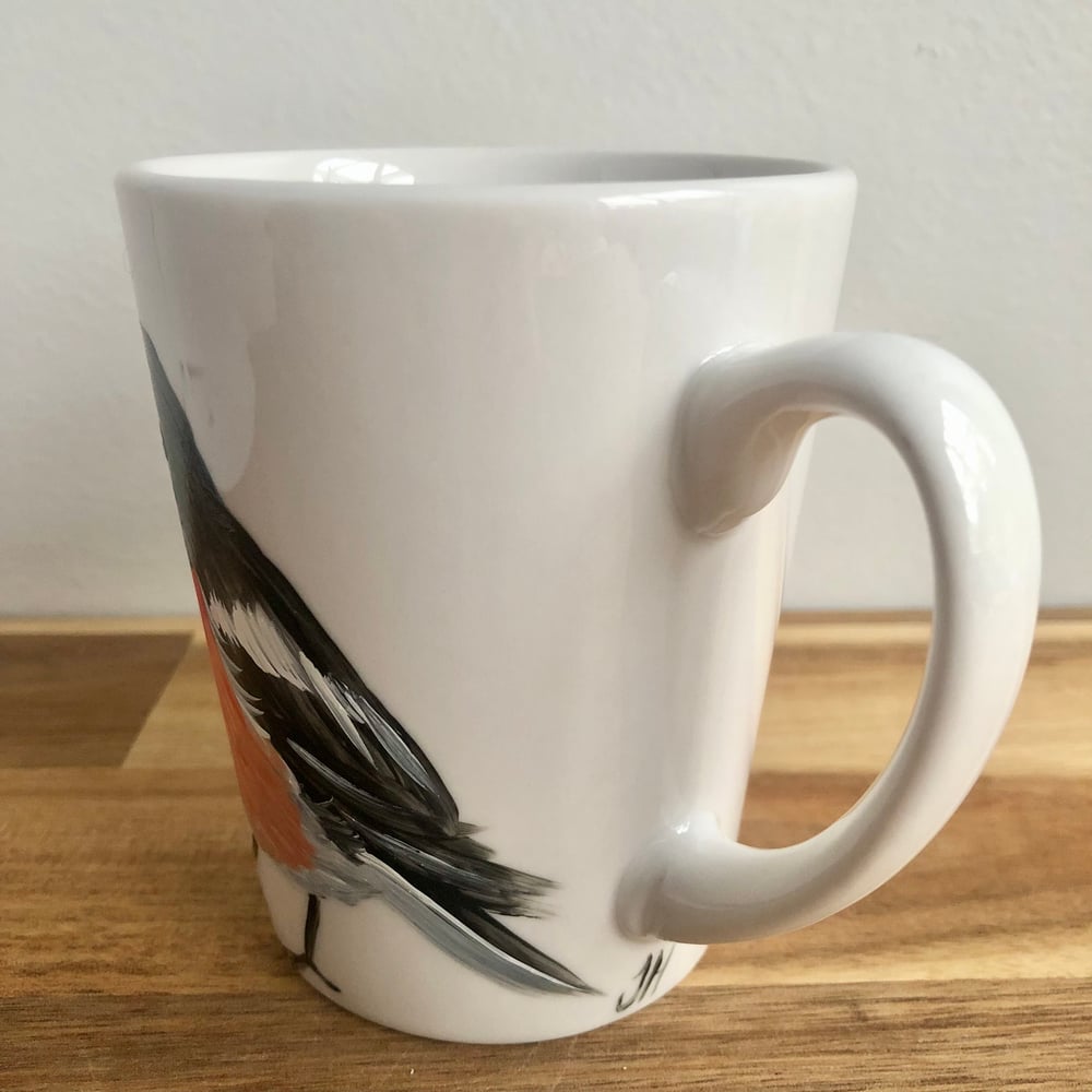 Male Scarlet Robin Mug